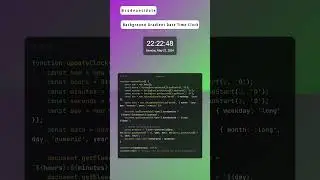 Mesmerising Gradient Clock with Date |  
