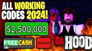 *WORKING CODES* ALL NEW WORKING CODES FOR DA HOOD IN AUGUST 2024! ROBLOX DA HOOD CODES