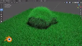 How to make grass in Blender