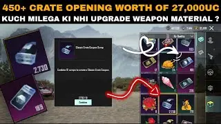 NEW CLASSIC CREATE OPENING BGMI PUBG || BATTLEGROUND INDIA 27,000 UC CRATE OPENING 450+ CREATE