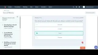 HubSpot Social Media Certification Exam Answer Live