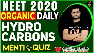 Hydrocarbon Class 11 | NEET Chemistry Question |Organic Chemistry |NEET 2020 Preparation |Arvind sir