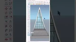 How to create a non-symmetric window by using Lattice Maker plugin in SketchUp?#nicetower #architect