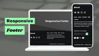 How To Create Responsive Footer Using HTML And CSS | Footer UI Design