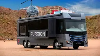 Furrion Elysium RV || New luxury Motorhome with a helicopter on the roof