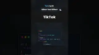 Mystic Tips #33: Pro CSS Tips TikTok Glitch Text Effect 🧙🏻‍♂️📌