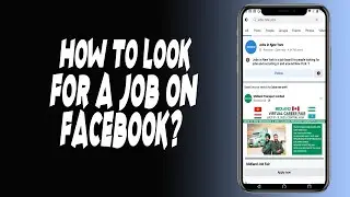 How do I use Facebook's job search feature?