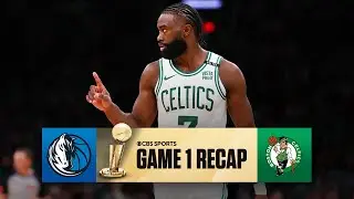 2024 NBA Finals: Celtics start off HOT, hold off Mavericks to take Game 1 | CBS Sports