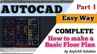 How to Draw a Floor Plan in AutoCAD | House Plan | Part 1 | Easy Way | AutoCAD Tutorial in HIndi