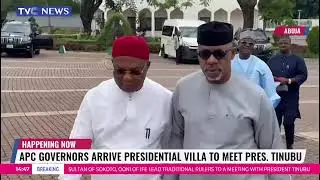 APC Governors, Sulttan, Ooni Arrive Presidential Villa To Meet President Tinubu