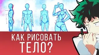 Как Рисовать Тело? Пропорции тела. Простые фигуры помогут разобраться!