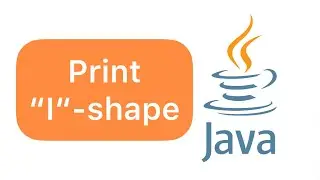 Print I shape on console in Java #Shorts