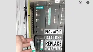 PLC Siemens S7-400 Changing lithium battery to avoid data loss