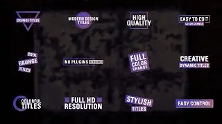 Grunge Titles After Effects Templates