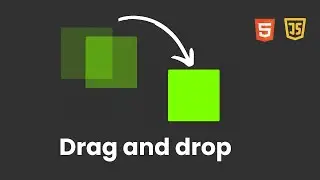 JavaScript drag and drop element, html and css