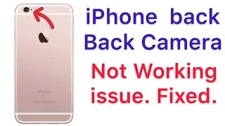 how to fix camera not working issue on iphone