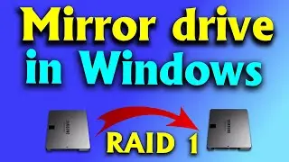 How to create and manage Raid 1 volume in Windows