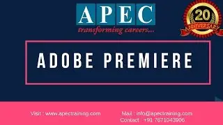 Adobe Premiere Training Institutes in Hyderabad | Introduction to Premiere