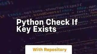 python check if key exists