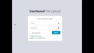 User based file upload storage system-Part-1