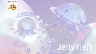 Easy Futuristic Jellyfish Blender Tutorial | Beginner-Friendly | Geometry Nodes(Part 1/2)[4.3]