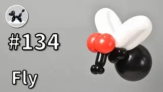 Fly - How to Make Balloon Animals #134 / バルーンアートの作り方 #134 (ハエ)