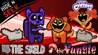 Among Us Hide N Seek- "The Smiling Critters"🐱(Catnap) 🍄Fungle & Skeld (Pro Seeker & Hider) Gameplays