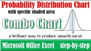 Create distribution chart with shaded area in Excel