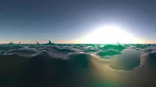 C4D Ocean 8K 360 VR (virtual reality)