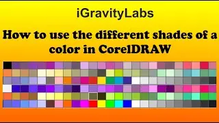 Different Shared of a color tutorial in CorelDRAW 2020