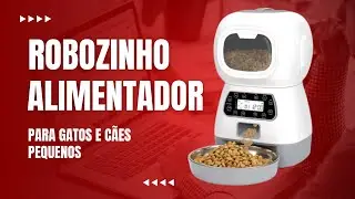 Alimentador Pet Automático Em Formato de Robozinho