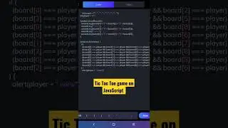 JavaScript mini projects with source code (Tic Tac Toe game)