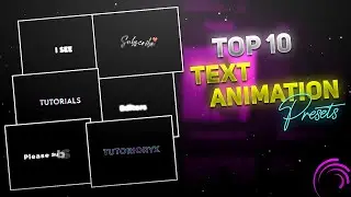 Top 10 alight motion text animation presets | xml text | text alight motion preset download free