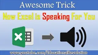 Excel Speak cells - How to use this function in excel (2020)