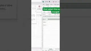 Learn how to merge and centre data in Excel 