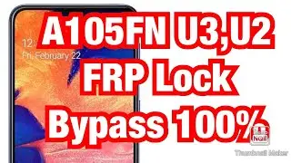 Samsung A105fn u2 frp bypass solution, samsung a10 frp bypass solution.samsung a105f  u3 frp bypass