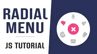 Interactive Radial Menu With Javascript | Javascript Menu | Javascript Tutorials