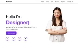 Responsive Personal Portfolio Website Using HTML CSS & JavaScript