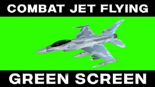 Combat Jet Flying Green Screen Overlay (Free Download)