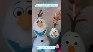 Disney Frozen Theme Olaf Pears | Frozen inspired Treats #shorts #frozenmovie