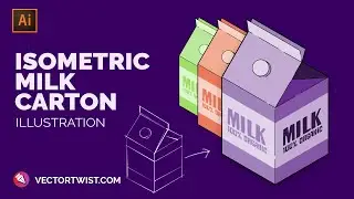 Isometric Illustration: How to Create an Isometric Milk Carton or Juice Box in Illustrator