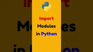 Import modules in Python #w3camps #python