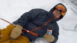 Brek enjoys the fresh powder at Brighton Resort