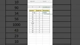 Mod Function in excel || Mod Formula in excel #excel #shorts #exceltips