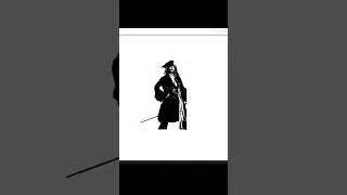 Draw JackSparrow using python #jacksparrow #ai #coding