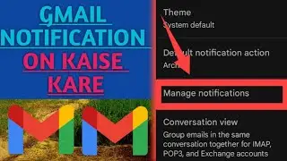 how to gmail notifications on