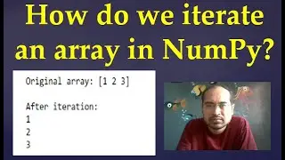71. How do you iterate through an array in Python?