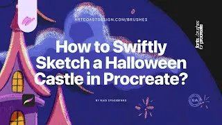 How to Swiftly Sketch a Halloween Castle in Procreate?