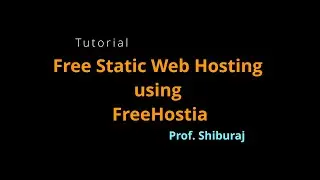 Tutorial on Free Web Hosting Basics using FreeHostia