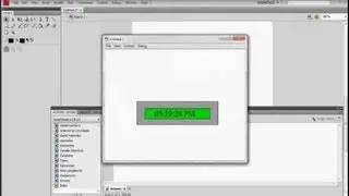 Make A Digital Clock in Flash